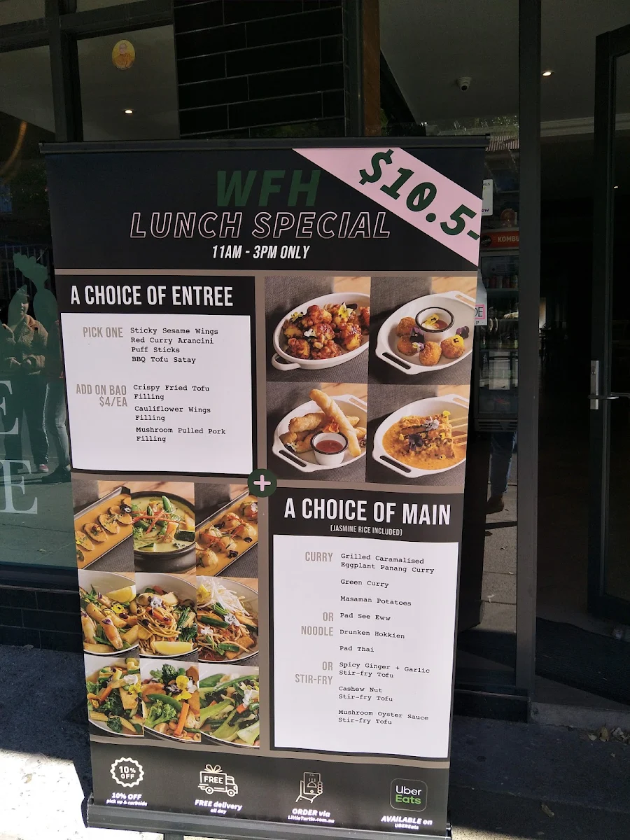 Menu, Little Turtle