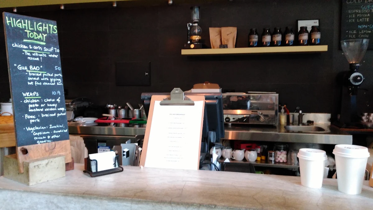 Menu, Bench Espresso