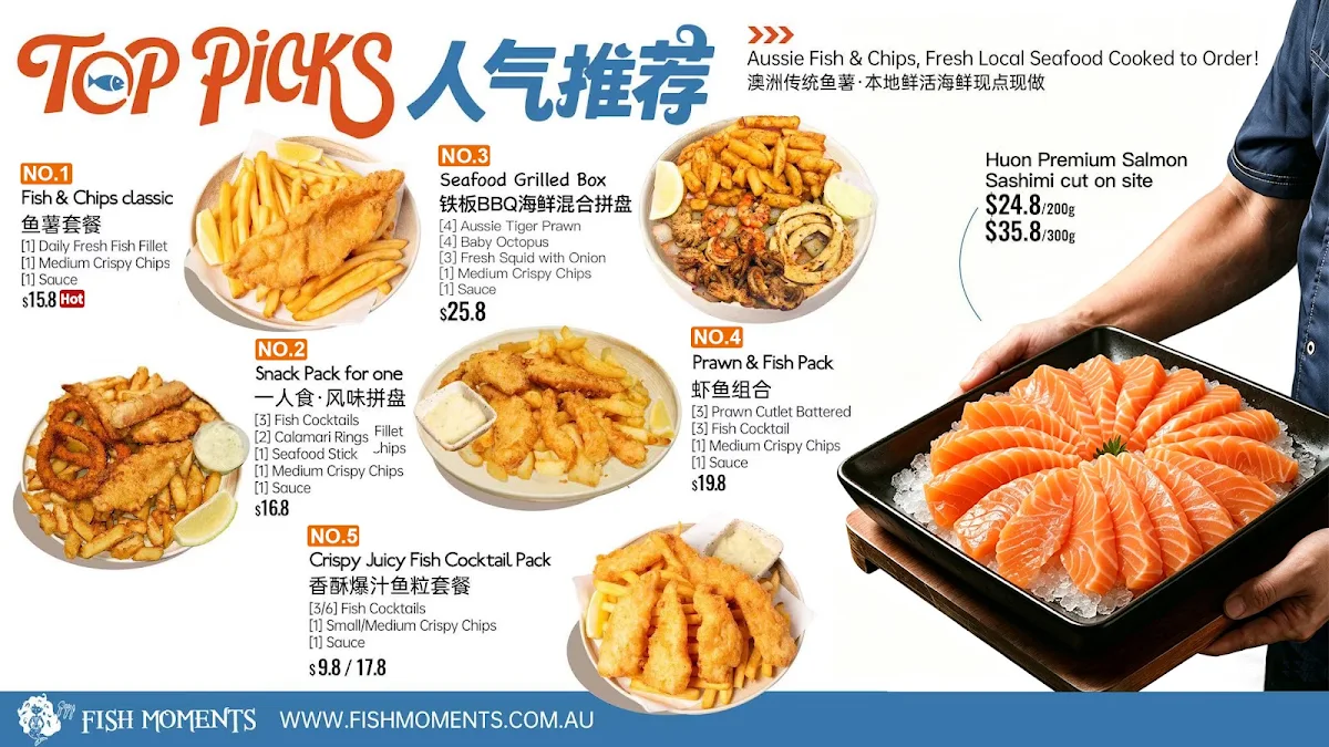Menu, Fish Moments