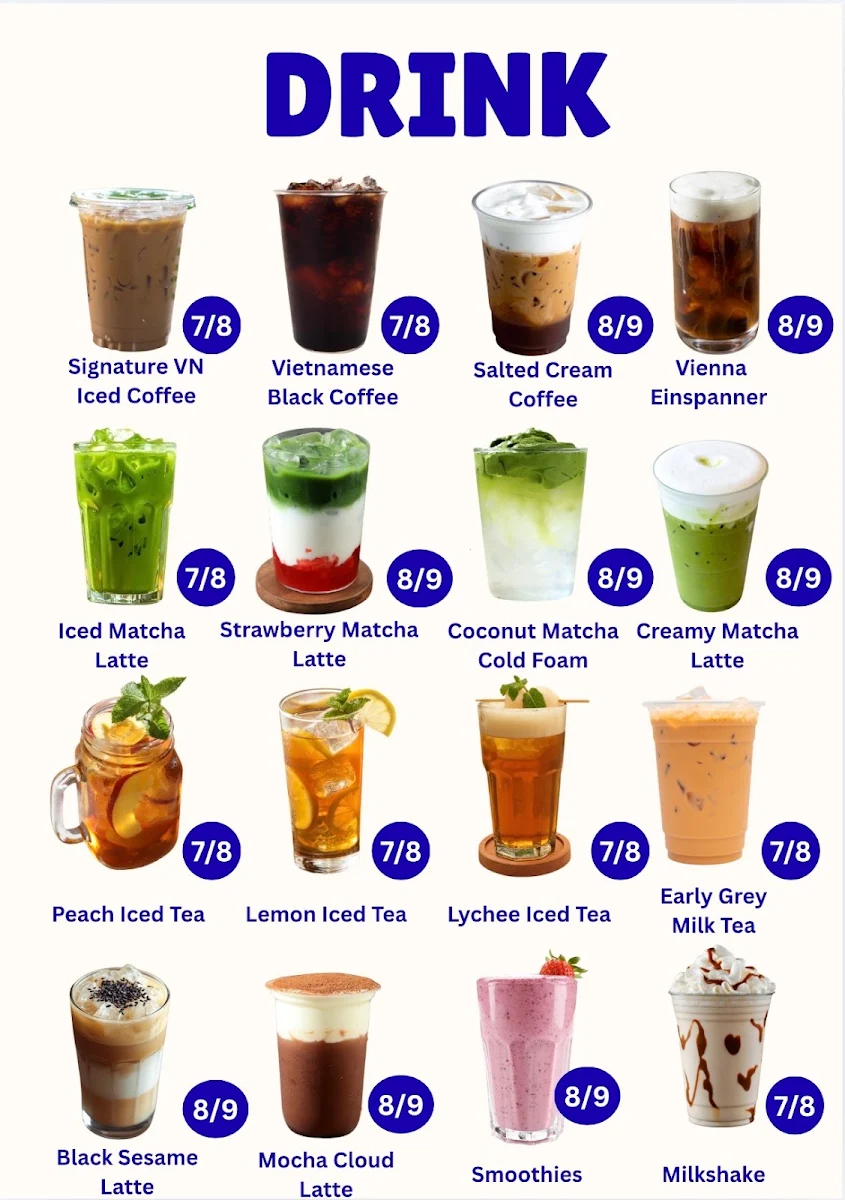 Menu, Camon Co.