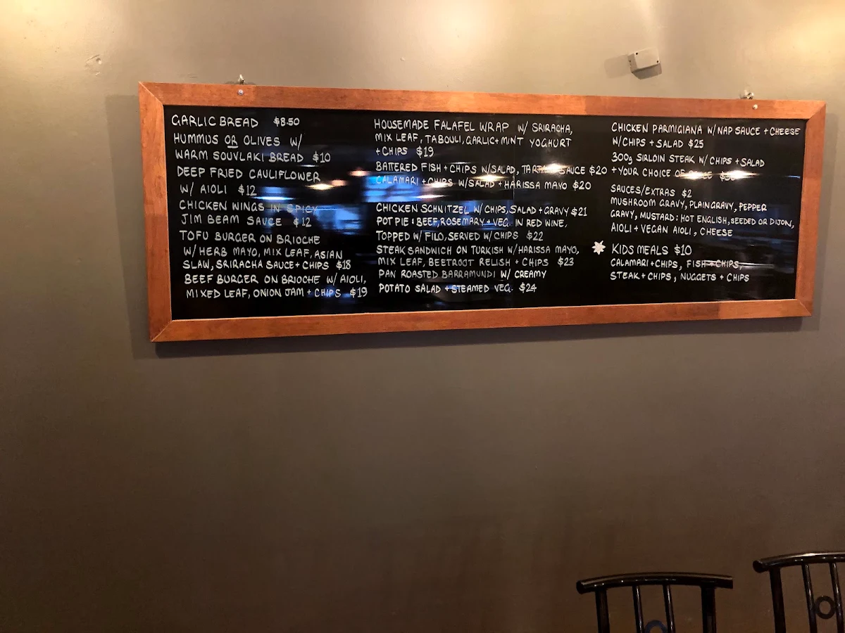 Menu, Great Southern Hotel Berry