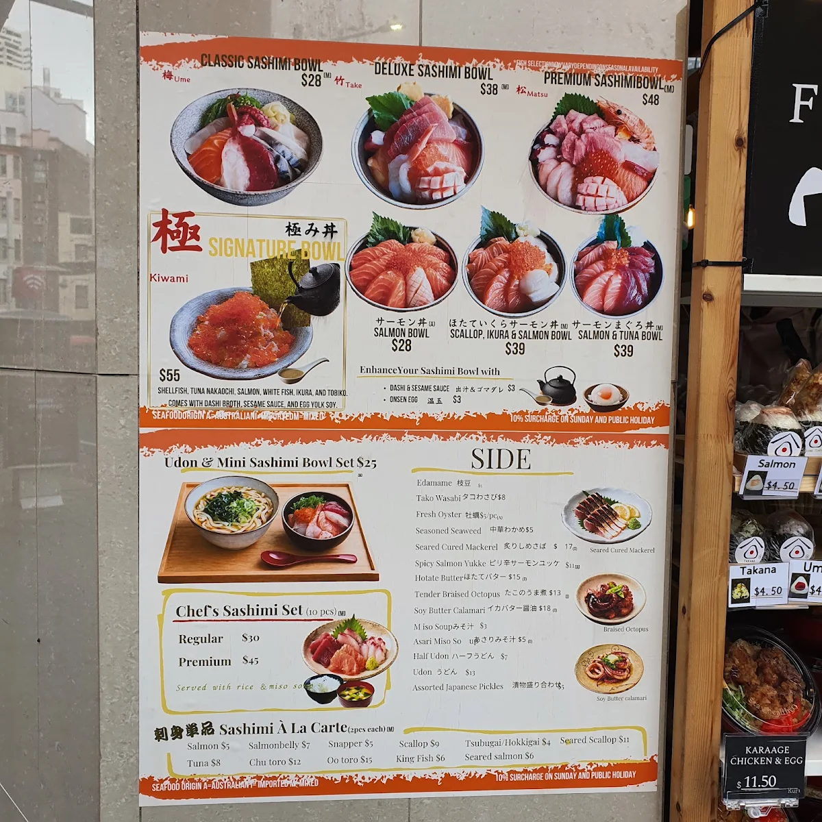 Menu, Kura Ichi
