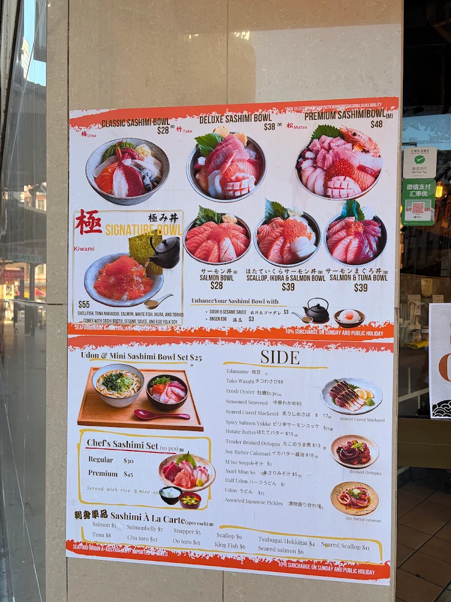 Menu, Kura Ichi