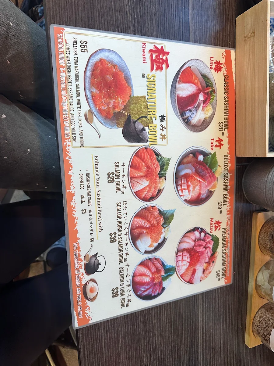 Menu, Kura Ichi