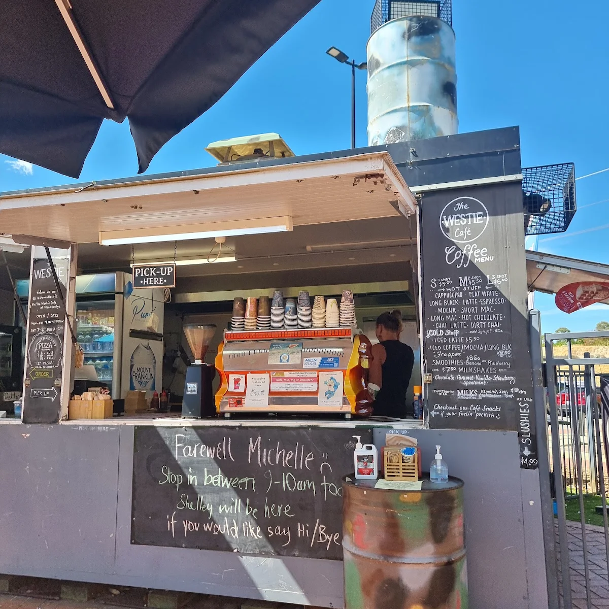Menu, The Westie Cafe