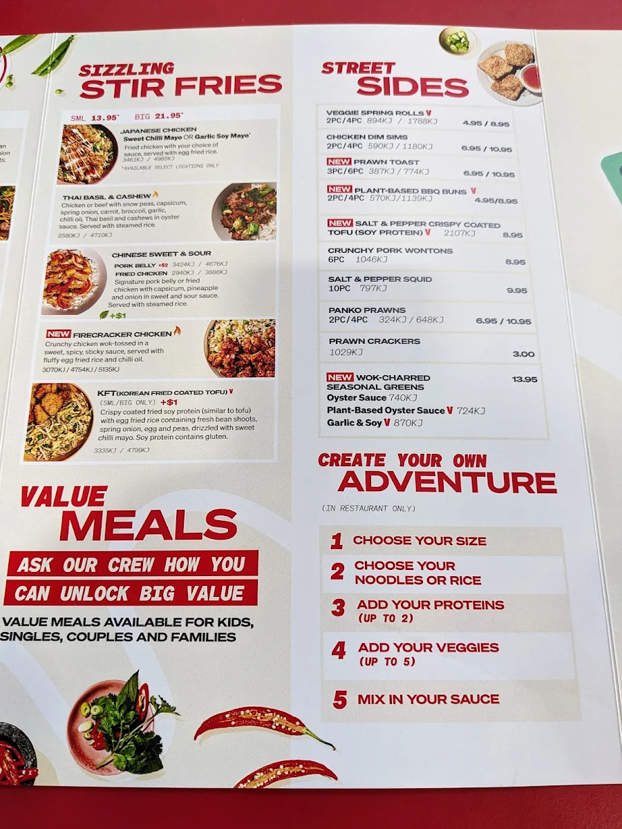 Menu, Noodle Box™ Bracken Ridge