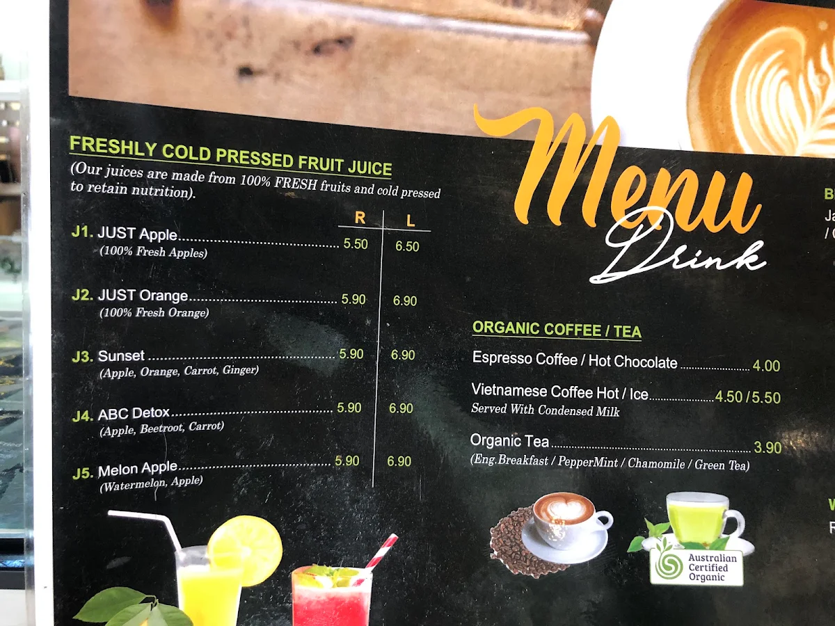 Menu, Saigon Kitchen Launceston