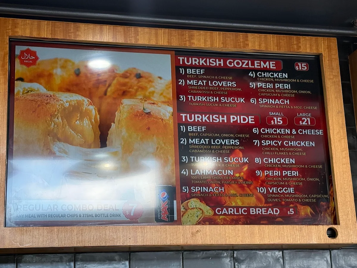 Menu, Kebab Houze Pizza and Grill Colebee