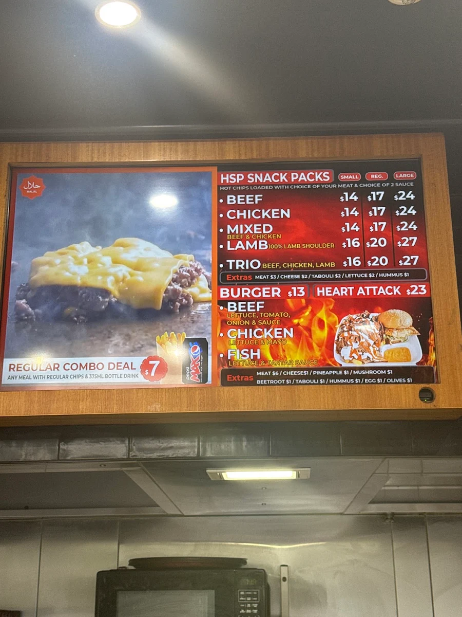 Menu, Kebab Houze Pizza and Grill Colebee