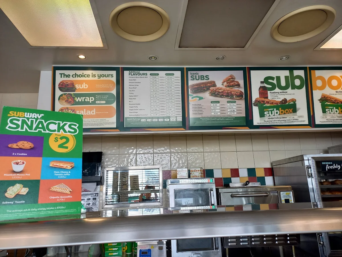Menu, Subway