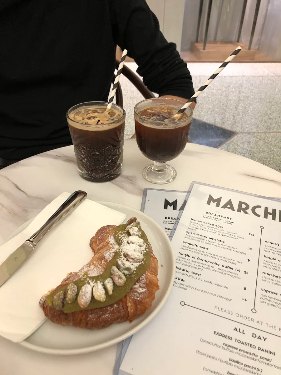 Menu, Marchetti Cafe