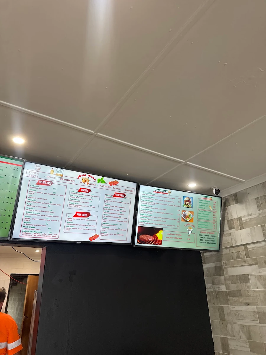 Menu, Navis Pizza Pasta Sevenhills