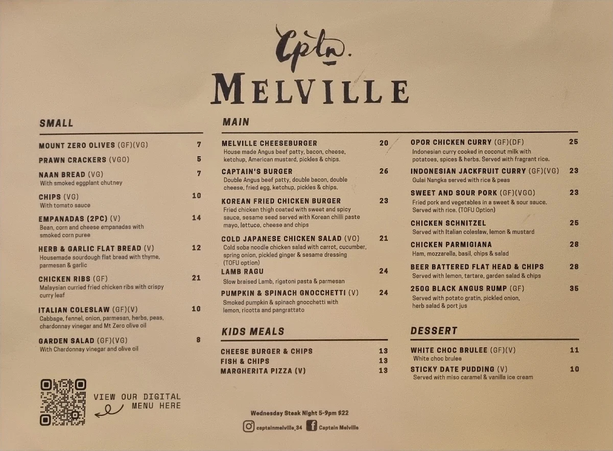 Menu, Loch & Key