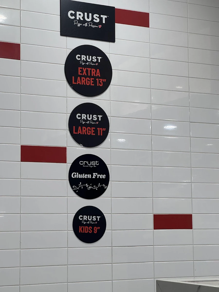 Menu, Crust Pizza Como