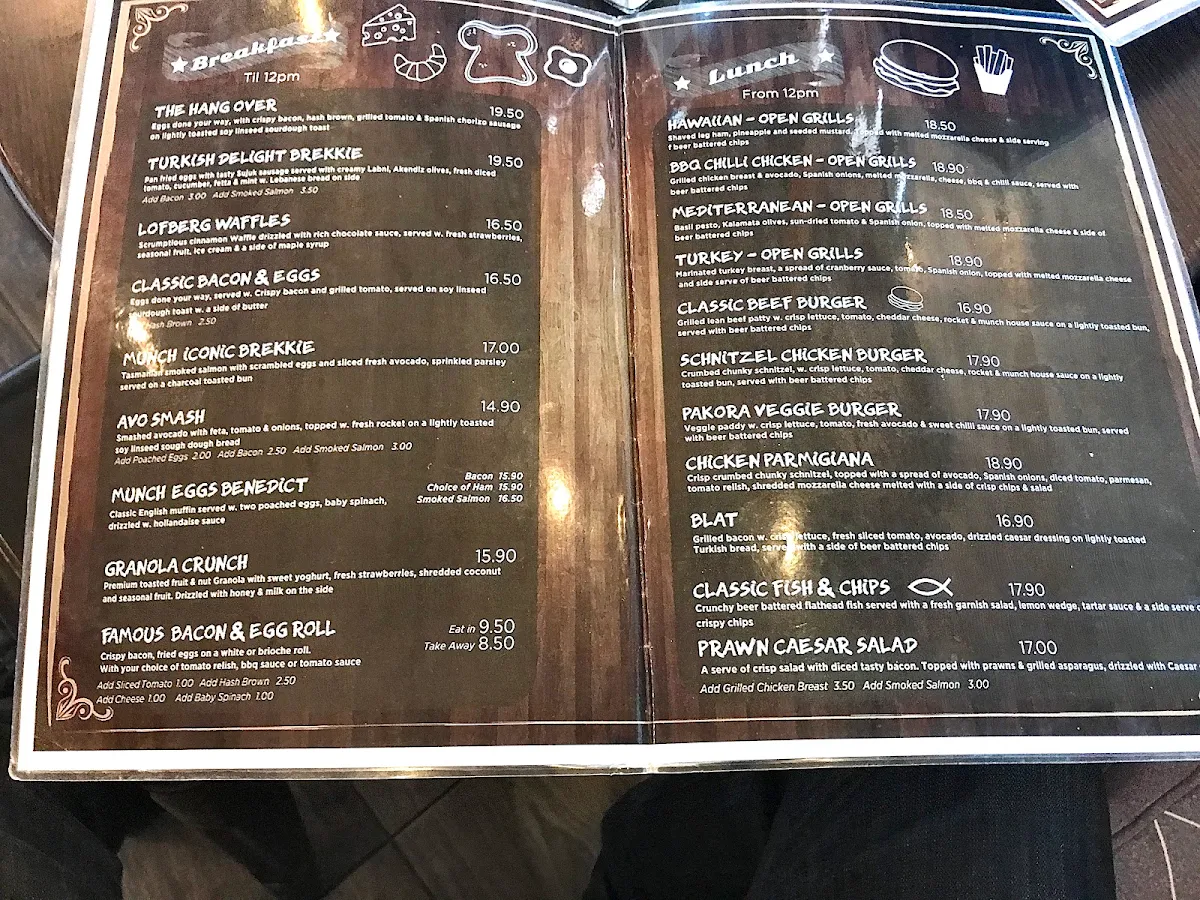 Menu, The Copper Pan
