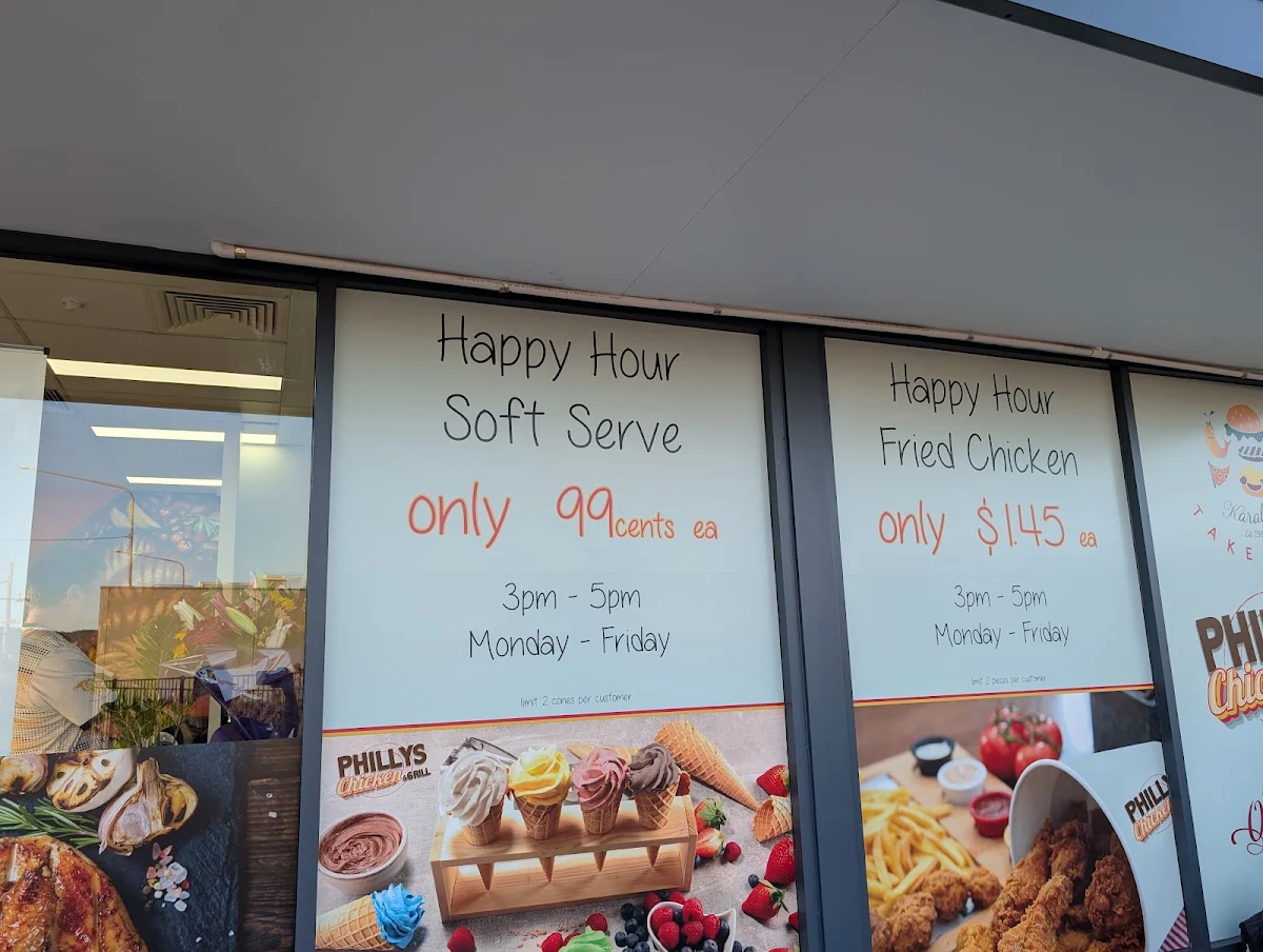 Menu, Phillys Chicken & Grill