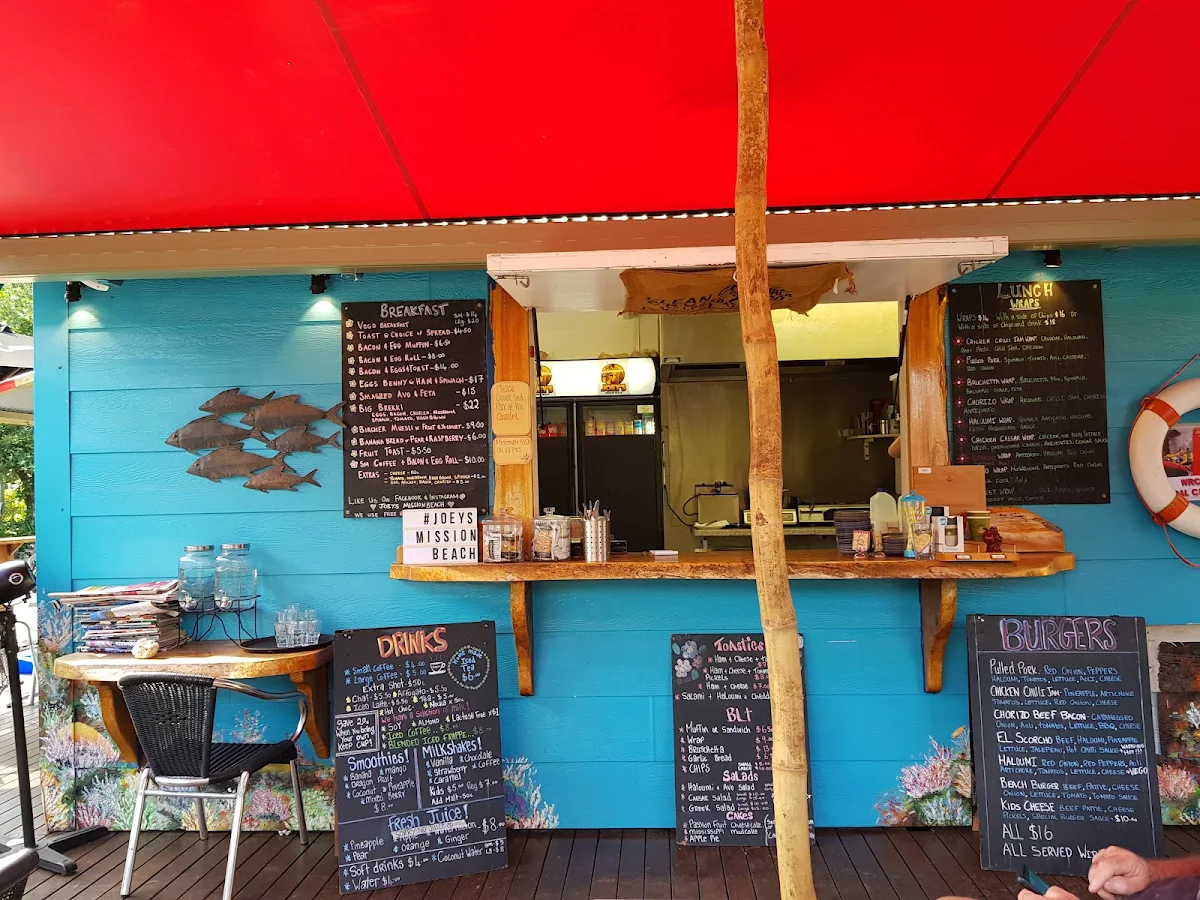 Menu, Joey's Mission Beach