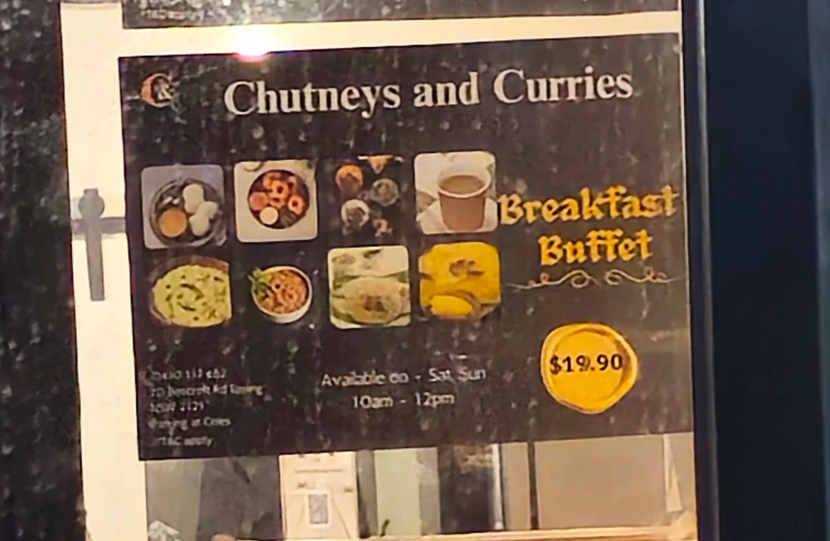 Menu, Chutneys & Curries