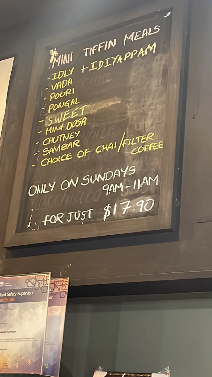 Menu, Chutneys & Curries
