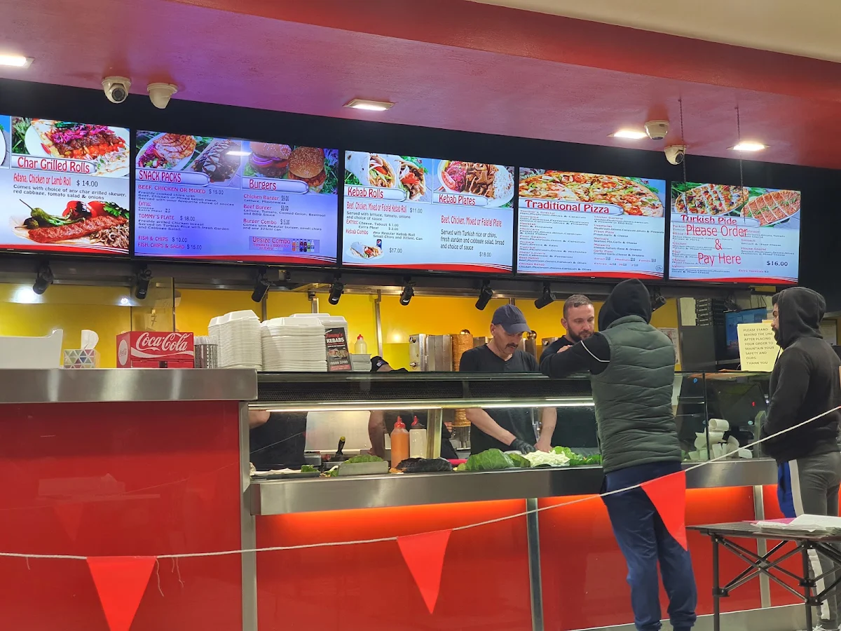 Menu, Tommy's Pizza Kebabs