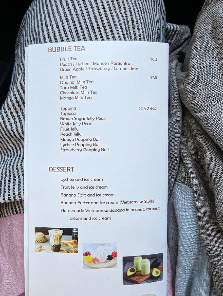Menu, Maleny Palace Cafe