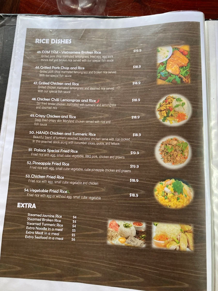 Menu, Maleny Palace Cafe
