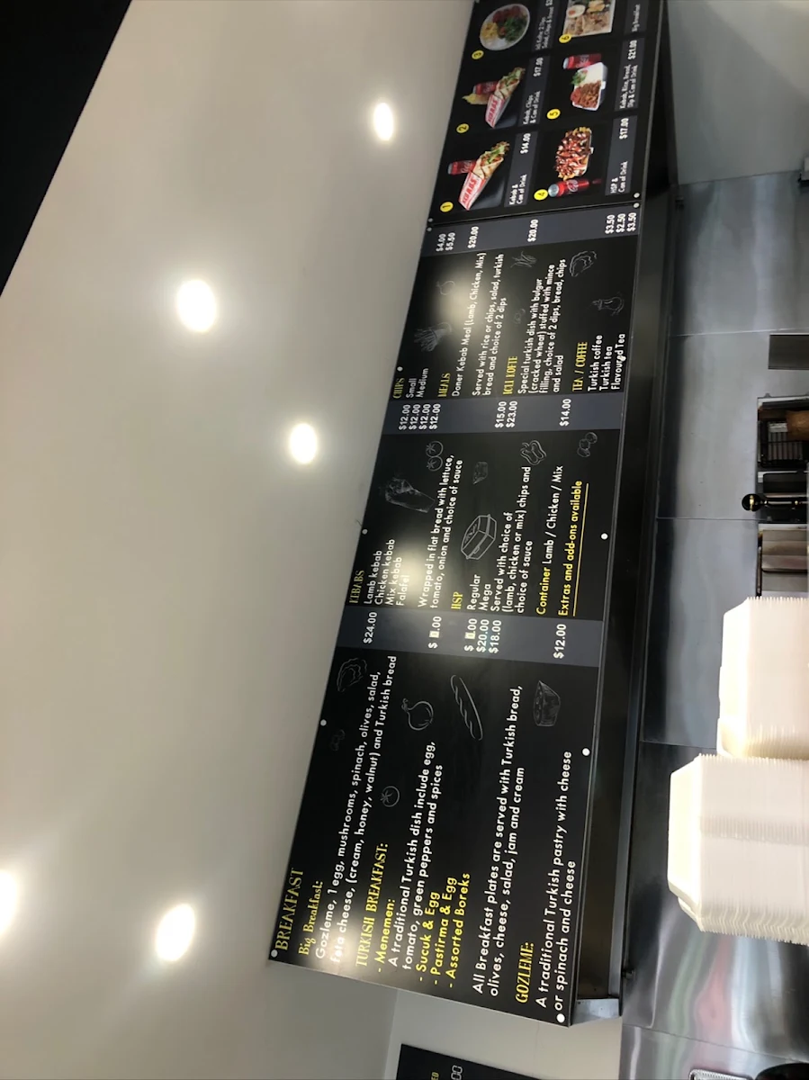 Menu, 4 Sisters Kebab Cafe & Desserts