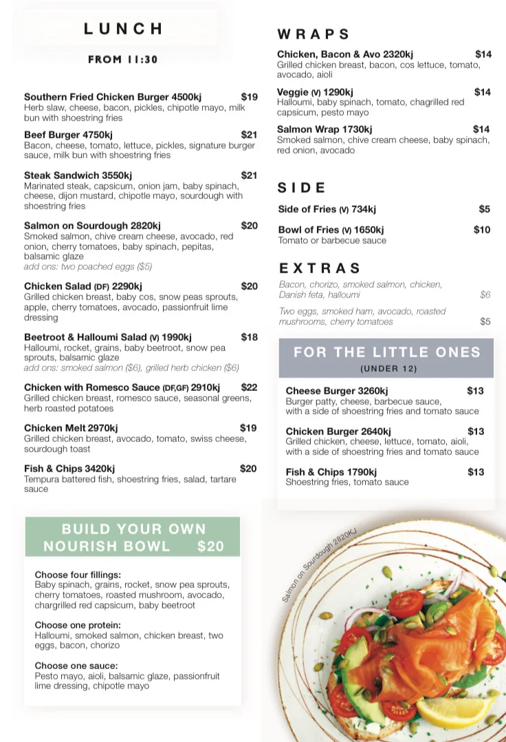 Menu, The Coffee Emporium Shellharbour 1