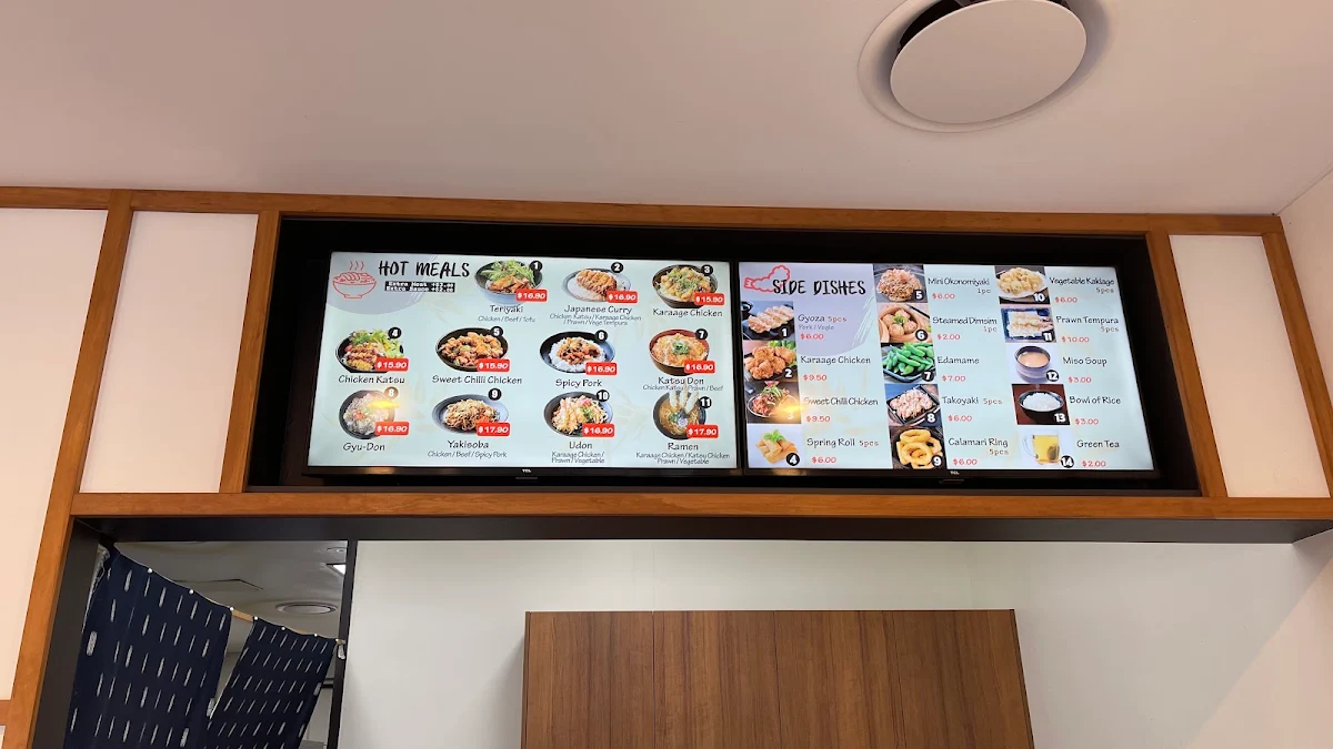 Menu, Sushi Moru
