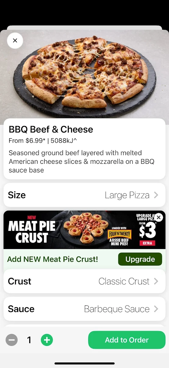 Menu, Domino's Pizza Karama