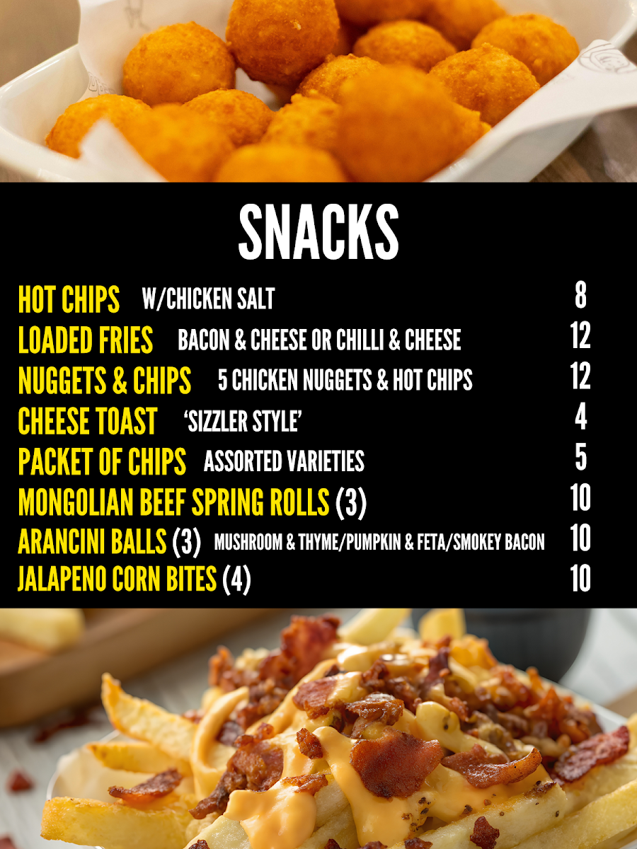 Menu, One Mile Brewery (NT)