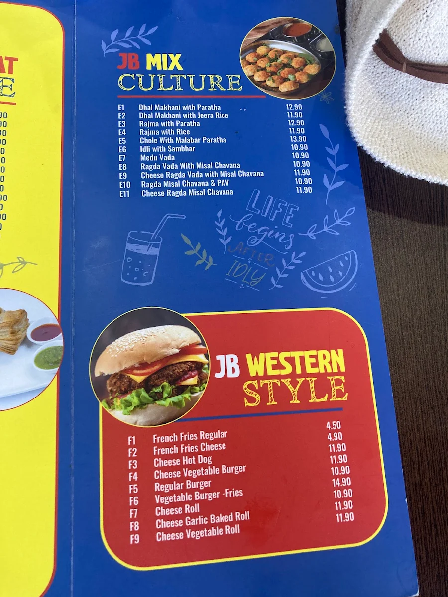 Menu, Jay Bhavani Gungahlin - Indian Restaurant