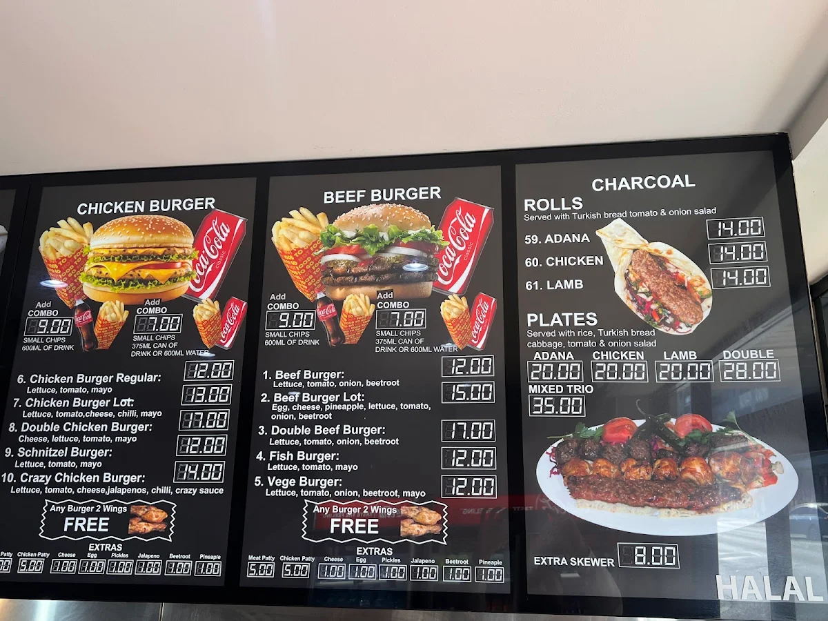 Menu, Crazy Brothers