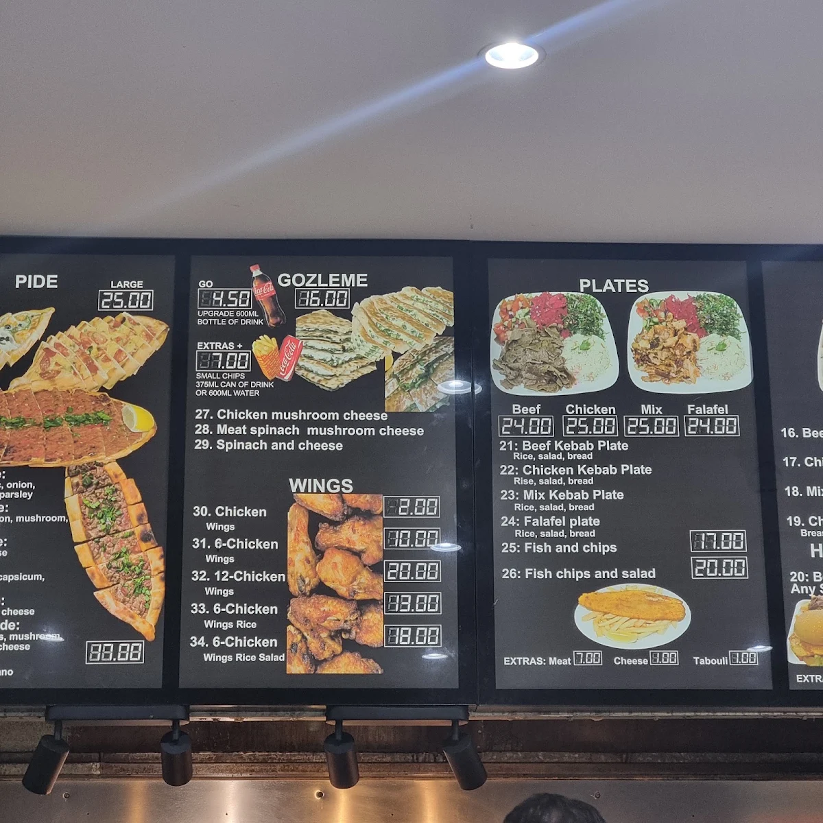 Menu, Crazy Brothers