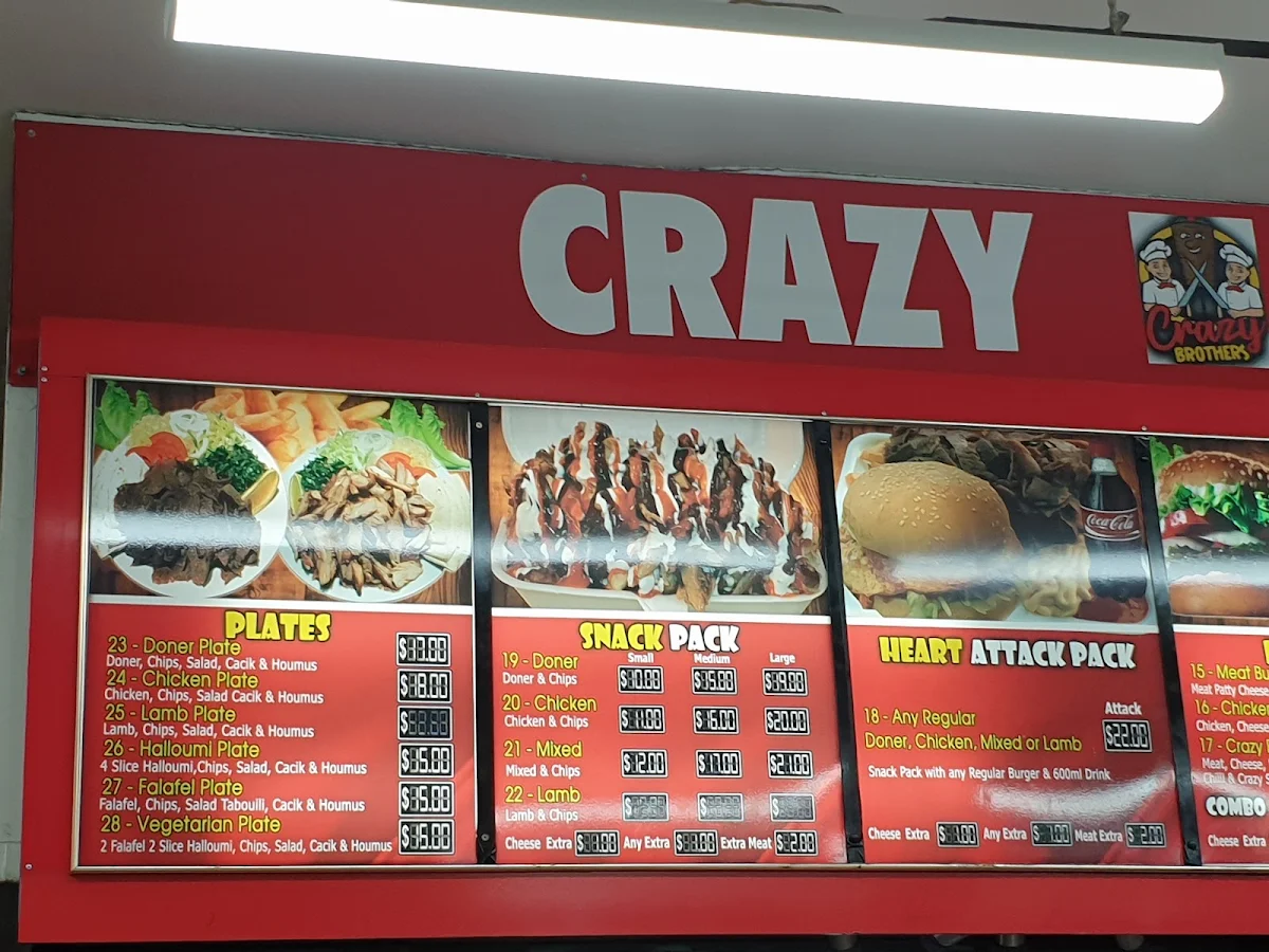 Menu, Crazy Brothers
