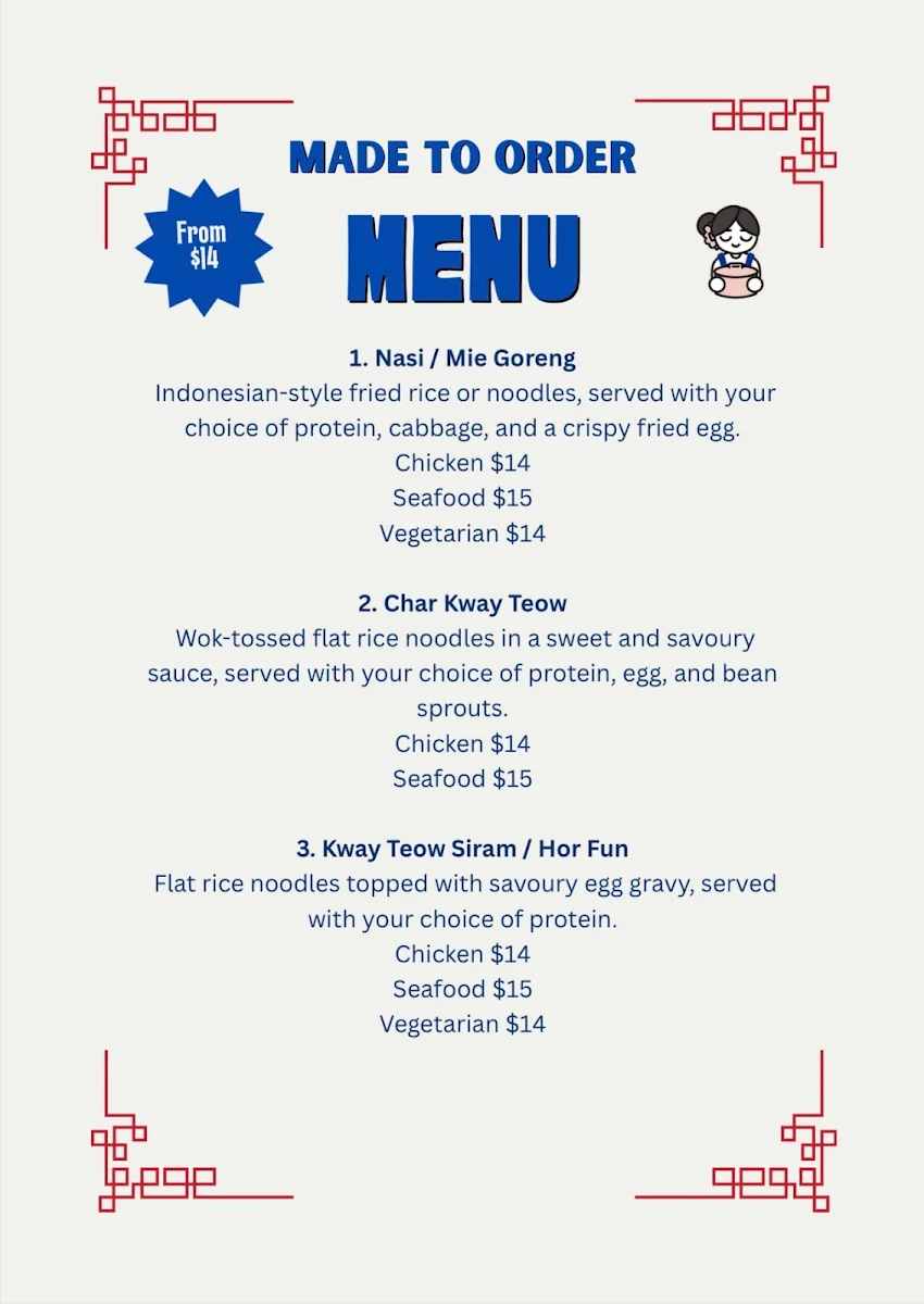 Menu, Kantin Kita
