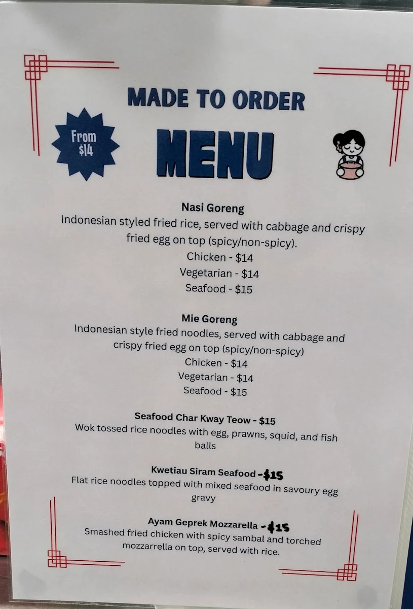 Menu, Kantin Kita