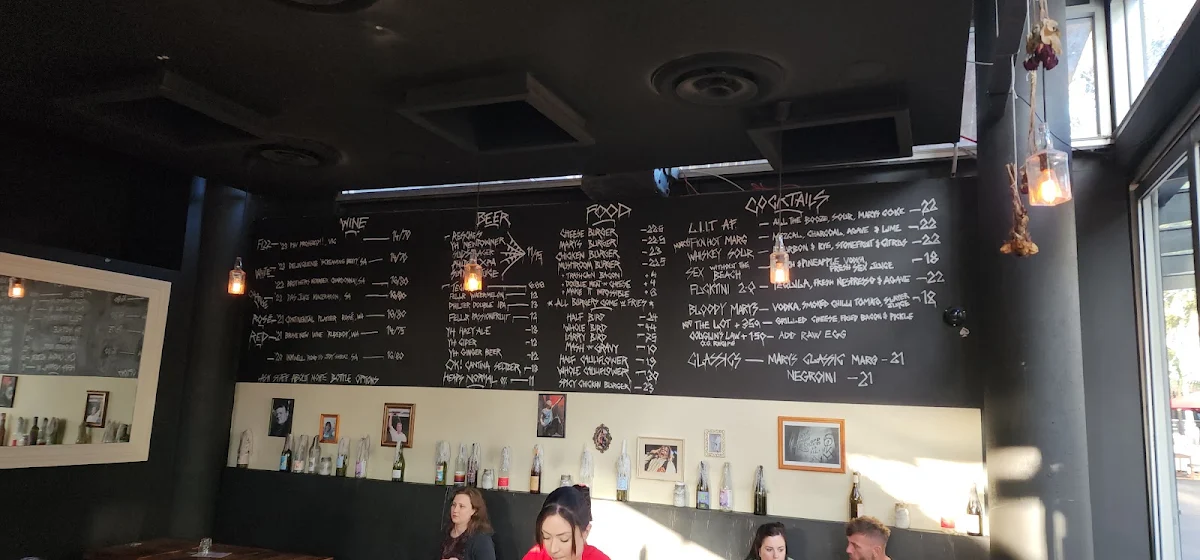 Menu, Mary's Entertainment Quarter