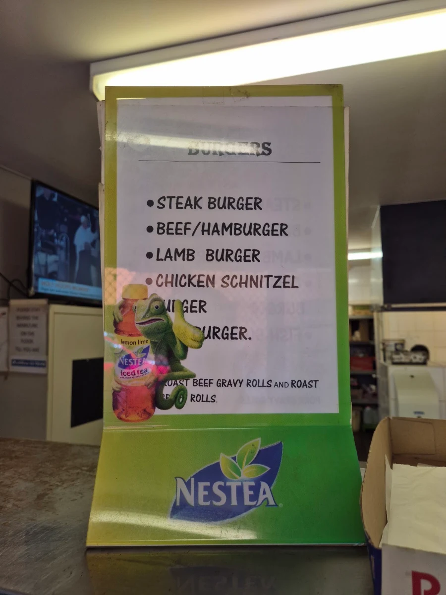 Menu, Nick's Lunchbar