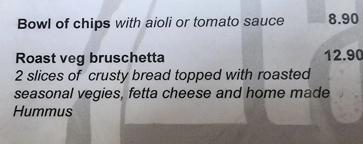 Menu, TANK sixtyfour