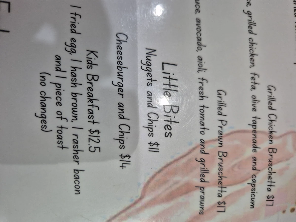 Menu, Jagad's Cafe