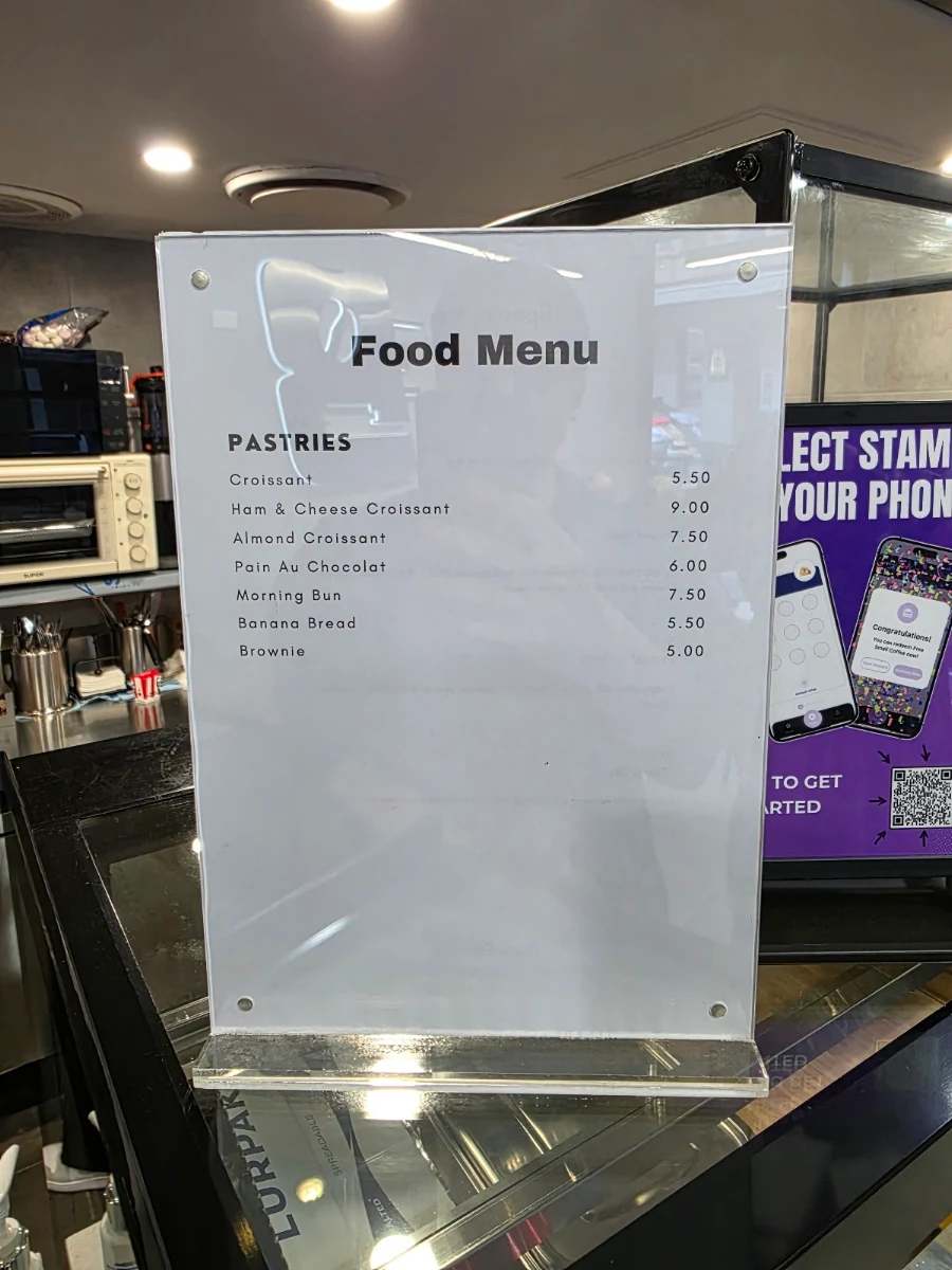 Menu, Brew Express