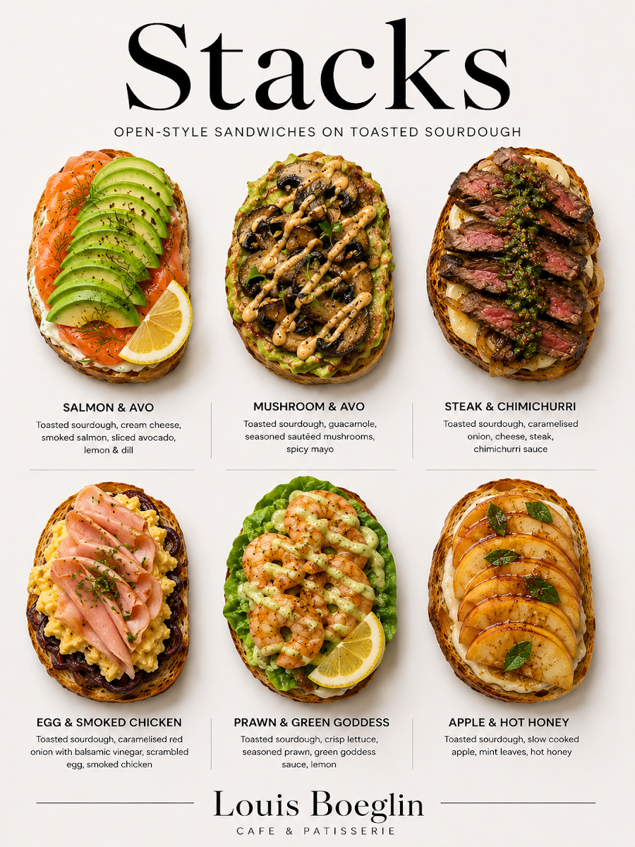 Menu, Louis Boeglin Cafe & Patisserie