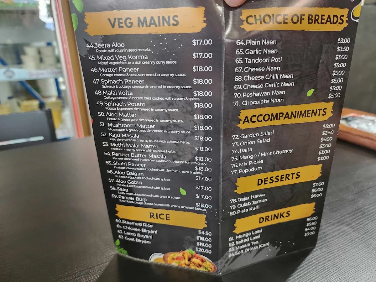 Menu, Roti Pani