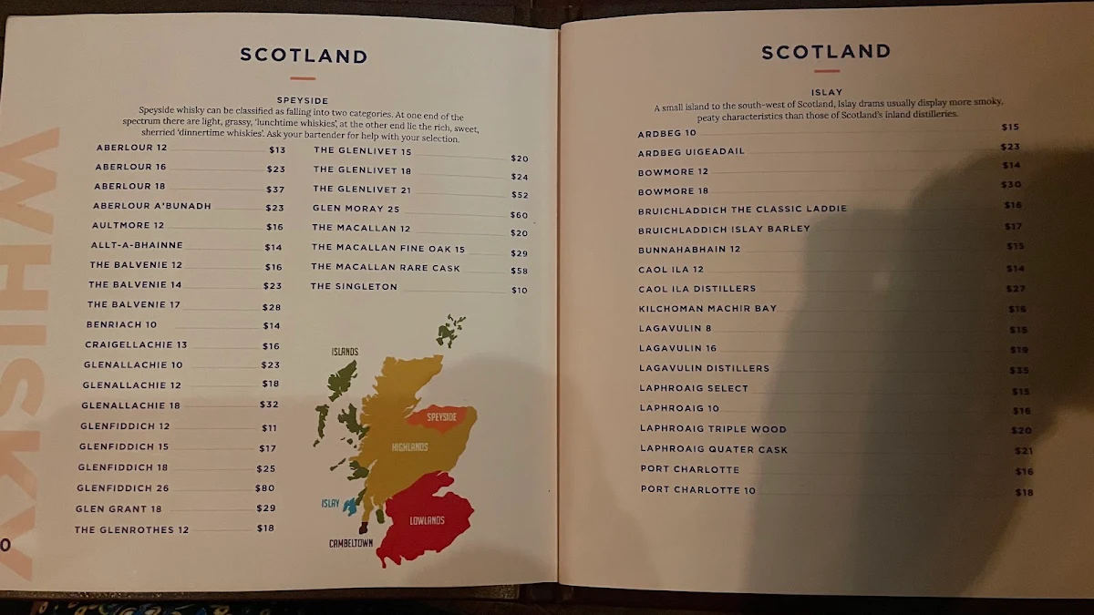 Menu, Three Wolves