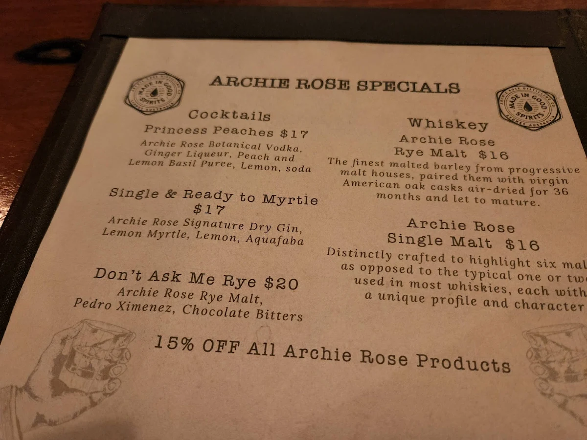 Menu, Three Wolves