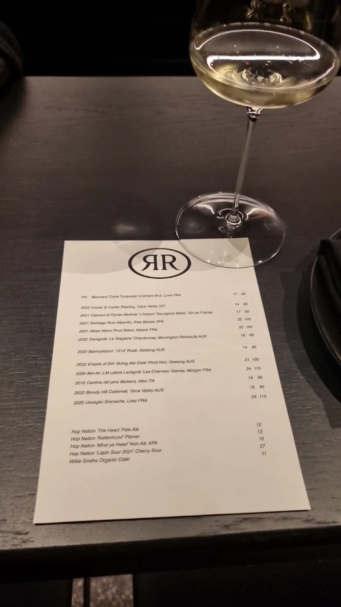 Menu, La Rue
