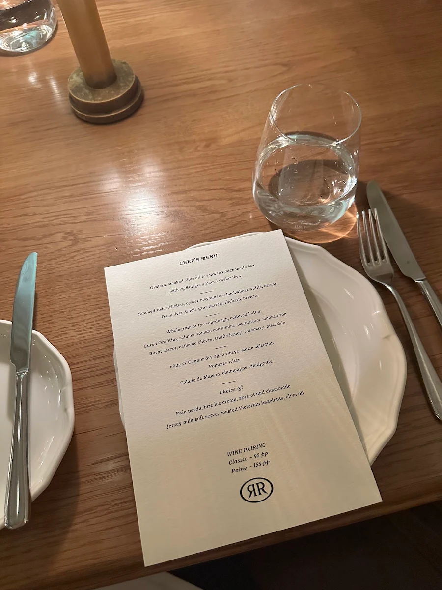 Menu, La Rue