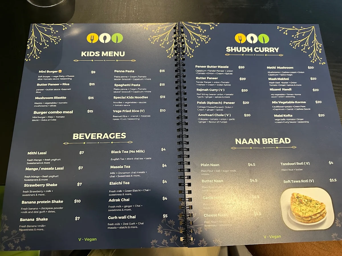 Menu, Veg Tandoori Master