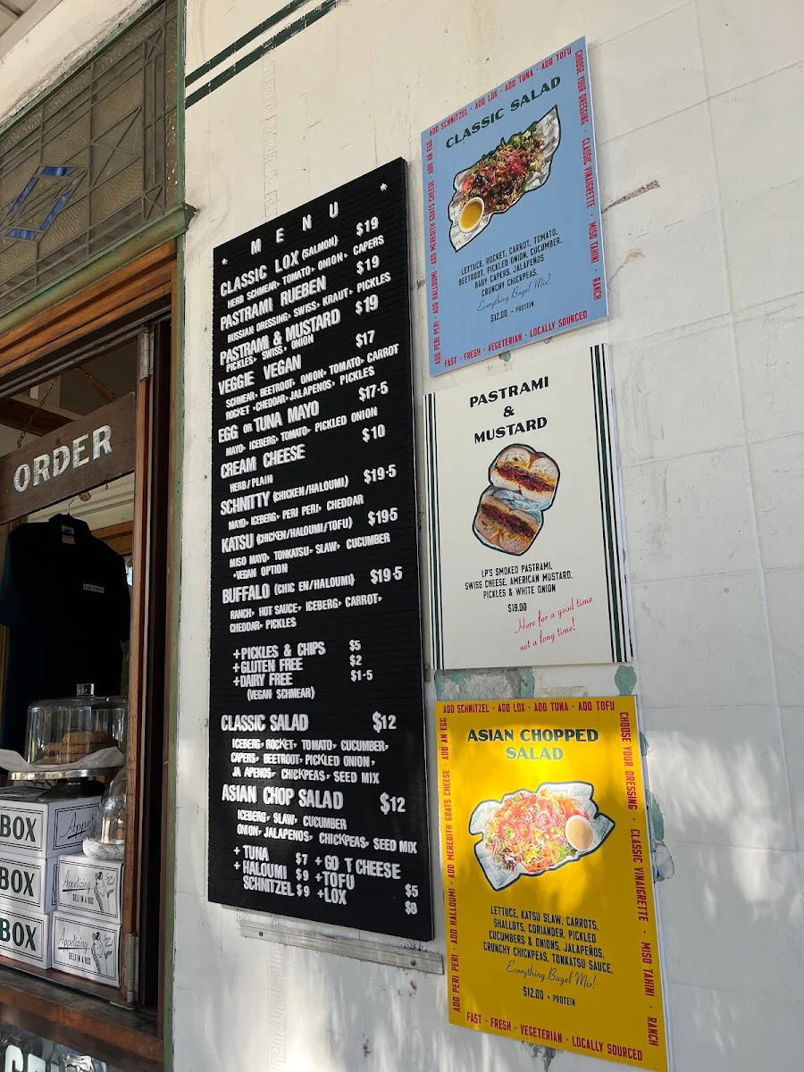 Menu, Lox In a Box Bondi